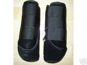 Black Sports Medicine Boots SMB XL Xlarge Horse Tack