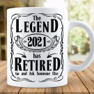 The Legend Has Retired 2021 Go and Ask Someone Else Mug, Original J.D. Style Mug