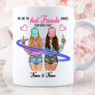 We Are The Best Friends Mugs, Brunette and Blonde Cup, Best Girlfriend Gift, Gift Especially for Her