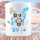 It's A Boy Mug, Baby Shower Gift, Gender Reveal Cup, Expecting Parents, Baby Announcement Mug
