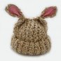Lamb Eared Soft Knit Hat Beige Lamby Toddler to Kid Size