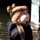 Rootbeer Bear Eared Bigger Baby 6-12 mo Soft Knit Hat