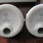 Two Dresden white Angels Candleholders - Crown Mark & N