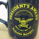 Rare President's Award Navy USN Bangor Subase Submarine Base Mug