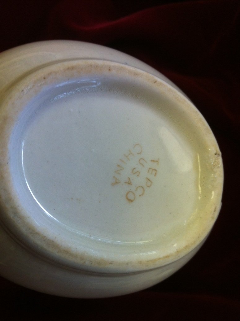 Vintage Art Deco Tepco China Pottery Restaurant Ware Ironstone White ...