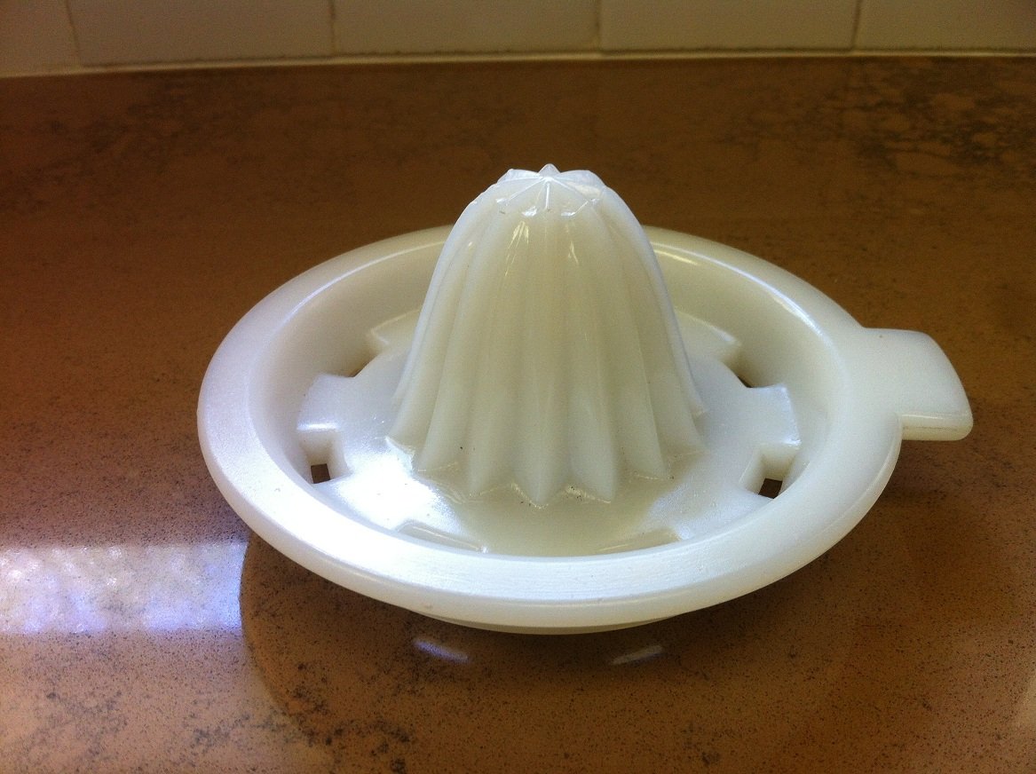 Milk Glass Reamer Juicer 5" Vintage Retro