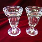 2 HERSHEY'S Sunday Footed Ice Cream Parlor Glasses