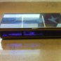 6" Vintage Rectangular Brass & Purple Glass Footed Box