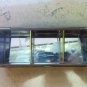 6" Vintage Rectangular Brass & Purple Glass Footed Box