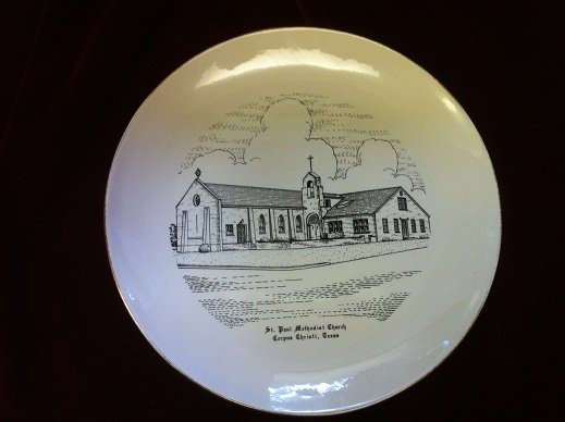 St. Paul Methodist Church Corpus Christi Texas Homer Laughlin Rhythm Plate