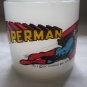 Vintage 1971 Superman DC Comics Glass Mug Cup by Federal Glass