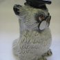 Basil Matthews England Owl Professor with Glasses Figurine