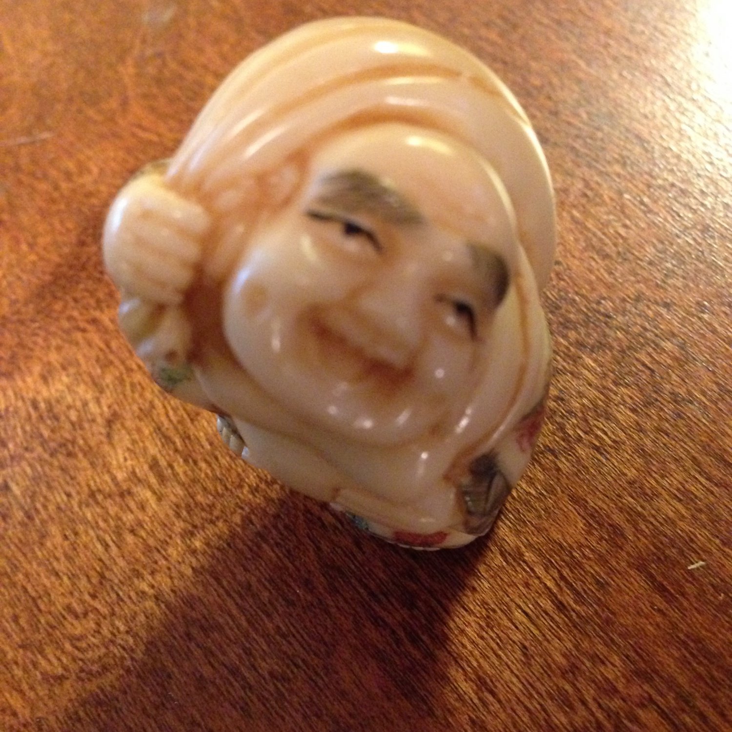 Very Detailed Tagua Ivory Nut Buddha Netsuke