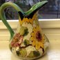 Dutch Regina Gouda fully marked 1930's Pitcher with Pheasant