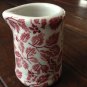 Vintage Art Deco Tepco China USA Pottery Restaurant Ware Creamer with Red Leaves