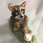 SOLD. Vintage Basil Matthews England Raccoon and Mouse Figurine
