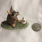 SOLD. Vintage Basil Matthews England Raccoon and Mouse Figurine