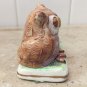 Basil Matthews England  Owl and Snail Figurine
