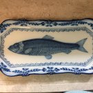 Vintage Royal Tichelaar Makkum Blue & White Herring Plate
