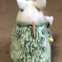 Basil Matthews England Figurine 2 White Mice in the Meadow - Signed