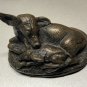 Vintage Basil Matthews Bronze Deer with Fawn