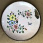 3 Old Chinese Enameled Copper 4" Footed Plates