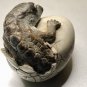 3 HFM Ceramic Alligators Crocodiles Hatching From Their Eggs