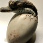 3 HFM Ceramic Alligators Crocodiles Hatching From Their Eggs