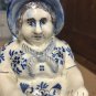 Antique 17th-18th C. Delft  Lady in Bath Novelty Pottery