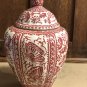 Rare 1968 Royal Delft de Porceleyne Fles  Rood (Red Crackle) Craquele Ginger Jar