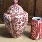 Rare 1968 Royal Delft de Porceleyne Fles  Rood (Red Crackle) Craquele Ginger Jar