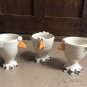 3 Funny Adorable Chicken Egg Cups
