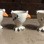 3 Funny Adorable Chicken Egg Cups