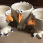 3 Funny Adorable Chicken Egg Cups