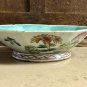 Antique 19th Century Tongzhi Porcelain Footed Bowl with Turquoise Glaze