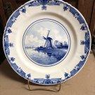 Antique 1902 De Porceleyne Fles Delft Windmill 10" Dinner Plate