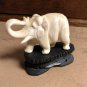 Well Carved Natural Material Elephant on Stand