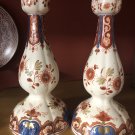 2 - Royal Delft De Porceleyne Fles Pijnacker Tall Candlesticks
