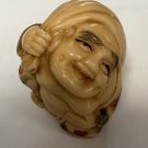 Very Detailed Tagua Ivory Nut Buddha Netsuke