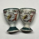 2 Transferware Antique Egg Cups 2 Transferware Antique Egg Cups