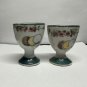 2 Transferware Antique Egg Cups