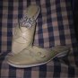 ENZO ANGIOLINI Leather Mules Slides Womans 7 Spring Green