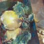 Original art aceo/oil,fruits landscape painting,lemon and leaves,impressionism3