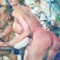 Original nudes art aceo, aceo oil/canvas impressionism,sexy naked beauty portrai