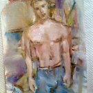 Original art,gay art interest,sexy boys in love,male model boys head,sexy man 2