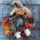 Pattern #3100 Scarecrow in Wreath by Bonnie B Buttons