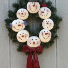 20" Snowman Wreath pattern #1707 by Bonnie B Buttons