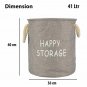 Foldable Multi Storage Bin/Laundry Hamper, 41-Litre (Medium) | FREE SHIP