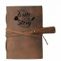 Leather Cover Strap Lock Handmade Let's Write Our Story Printed | FREE SHIP