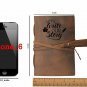 Leather Cover Strap Lock Handmade Let's Write Our Story Printed | FREE SHIP